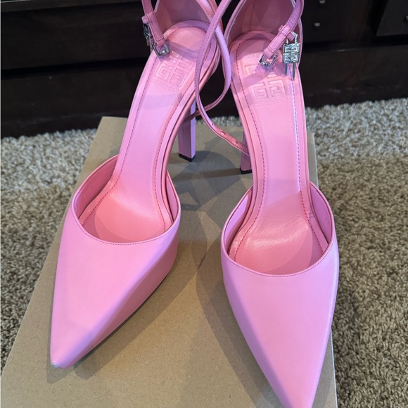 Givenchy G-Lock Platform Pumps in Leather Pink Sz. 40 EU (9.5 US, 7 UK) NEW - Picture 3 of 8